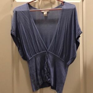 Periwinkle Short-Sleeve Sweater